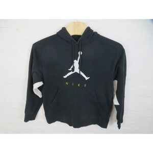 Jordan Hoodie Mens XL Black Jumpman Logo Pullover Fleece Sweatshirt DA7192-010